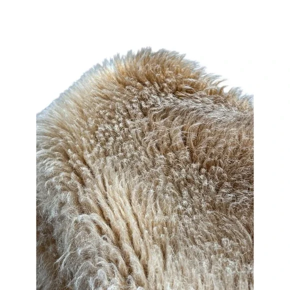 Vintage 70s Jc Penney Teddy Shaggy Fur Knit Jacket Hippie Women's  size XS/S - Picture 3 of 8